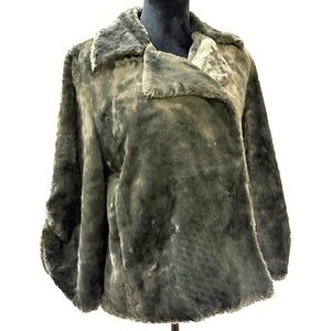 Rebecca  Taylor Faux Fur Jacket in Gray